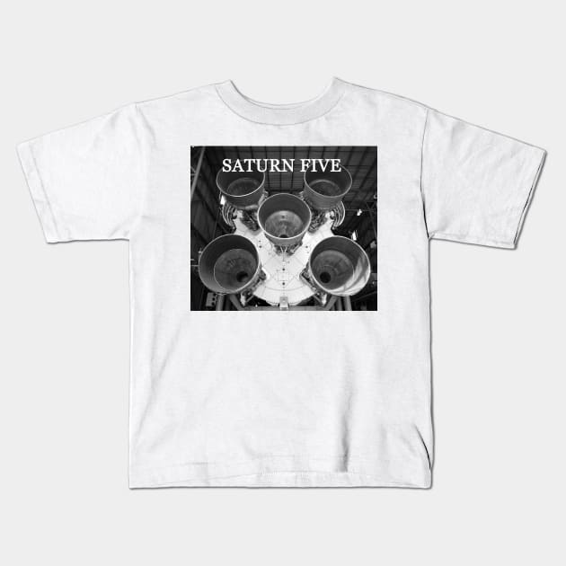 Saturn Five Kids T-Shirt by dltphoto